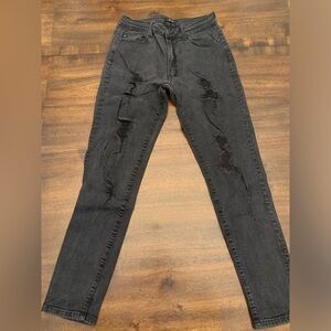 Kancan Jeans Skinny Distressed Women's W11 29 Black